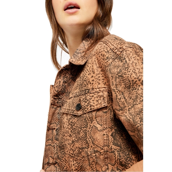 Free People snake print trucker jacket - Picture 4 of 9